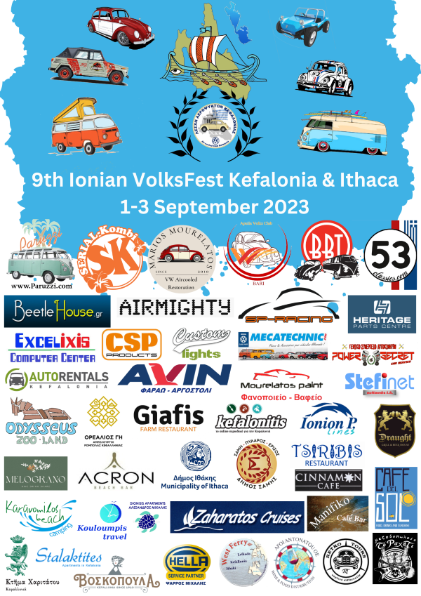 9th Ionian VolksFest Kefalonia Ithaca 1 3 September 2023