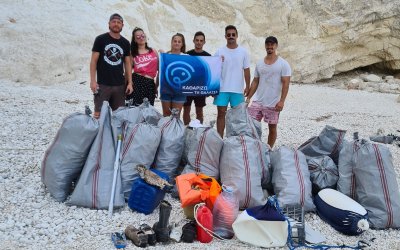 Enaleia για Κεφαλονιά: Συλλέχθηκαν 900 κιλά θαλάσσια απορρίμματα (εικόνες)