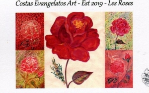 Εγκαίνια της εικαστικής έκθεσης του Κώστα Ευαγγελάτου «Les Roses»