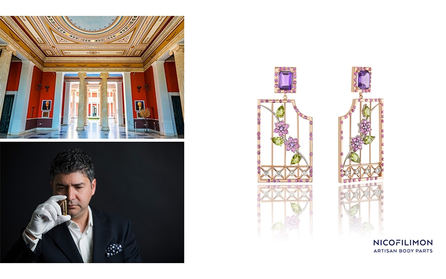 Ο γνωστός σχεδιαστής κοσμημάτων Nicofilimon, στο Ζάππειο Μέγαρο με τις νέες εντυπωσιακές δημιουργίες του