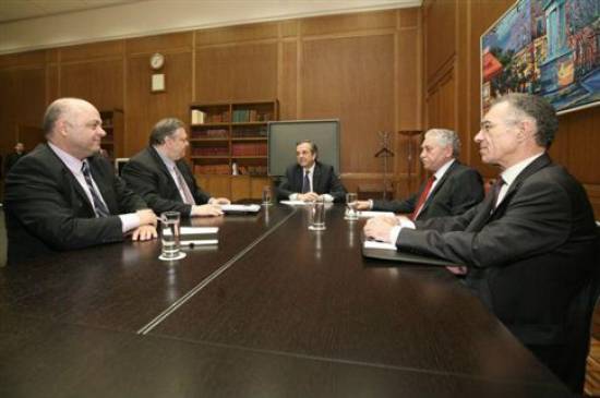 Σύσκεψη των τριών αρχηγών με Ράπανο και Ζανιά εν όψει του Eurogroup