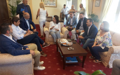 Με τον Υφυπουργό Αθλητισμού Λευτέρη Αυγενάκη συναντήθηκε η Περιφερειάρχης