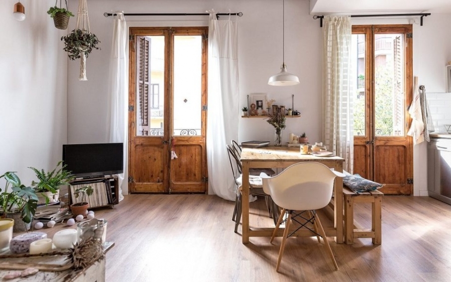 Ένα Πολύ Κομψό Σπίτι 75 τμ στη Βαρκελώνη θα σας Δώσει Έξυπνες Ιδέες Διακόσμησης