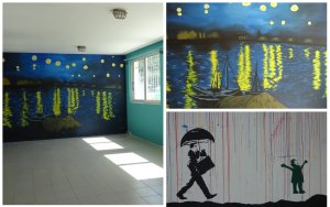 Η Τέχνη στο Σχολείο! Μαθήτριες του ΓΕΛ Πάστρας έβαλαν χρώμα στους τοίχους του σχολείου τους!