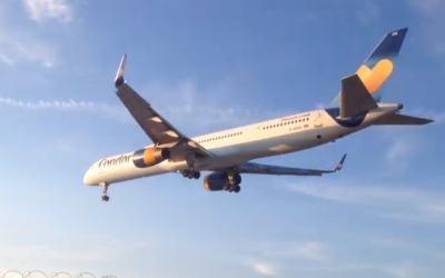 Στην Κεφαλονιά ένα από τα μεγαλύτερα αεροσκάφη που έχει έρθει στο νησί (Video)