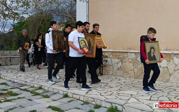 Κυριακή της Ορθοδοξίας στην Αγία Μαρίνα Βλαχάτων, με λιτάνευση των ιερών εικόνων