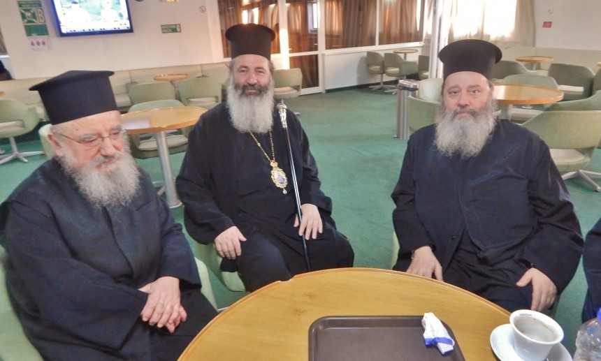 Ο Θεοφιλέστατος Επίσκοπος Κερνίτσης κ. Χρύσανθος στην ενθρόνιση του νέου Μητροπολίτη Κεφαλληνίας