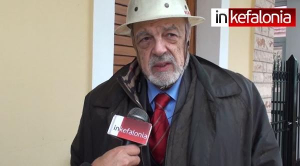 Δηλώσεις του καθηγητή αντισεισμικής τεχνολογίας Παναγιώτη Καρύδη στο INKEFALONIA.GR (VIDEO)