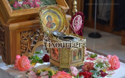 Υποδοχή του Ιερού Λειψάνου του Αγίου Παντελεήμονα στον Άγιο Νικόλα Χαβδάτων (εικόνες + video)