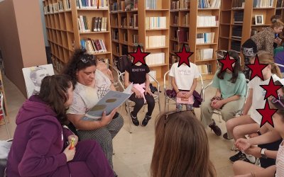 4ο Δημοτικό Σχολείο: Στην Ιακωβάτειο Βιβλιοθήκη με τον Υπερίωνα