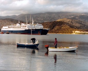 Στο λιμάνι του Αργοστολίου το 1985