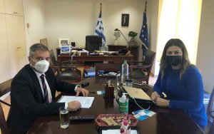 Π. Καππάτος: Συνάντηση με την Υφυπουργό Τουρισμού Σοφία Ζαχαράκη για την τουριστική εκπαίδευση και τη θέση Κεφαλονιάς και Ιθάκης ως τουριστικών προορισμών μετά τον Covid-19