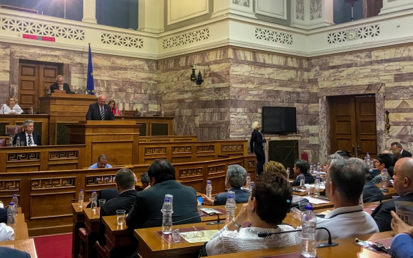 Η ομιλία του Δημάρχου στη Βουλή για την 153η επέτειο της Ένωσης των Επτανήσων με την Ελλάδα