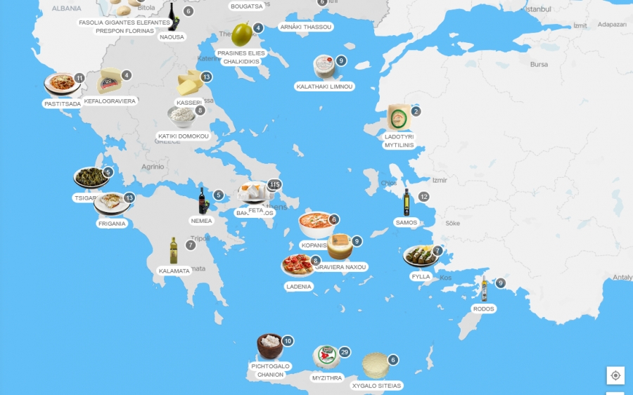 TasteAtlas: Τα κορυφαία ελληνικά φαγητά σε ένα χάρτη