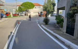 Ληξούρι: Διαγράμμιση στους κεντρικούς δρόμους της πόλης (εικόνες)