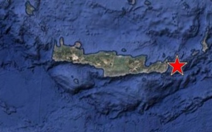 Iσχυρός σεισμός 5,4 βαθμών στην ανατολική Κρήτη