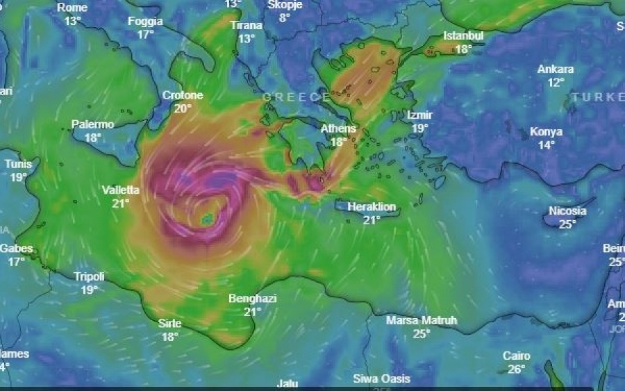 Οι Ιταλοί αναβαθμίζουν σε τυφώνα τον &quot;Ζορμπά&quot;