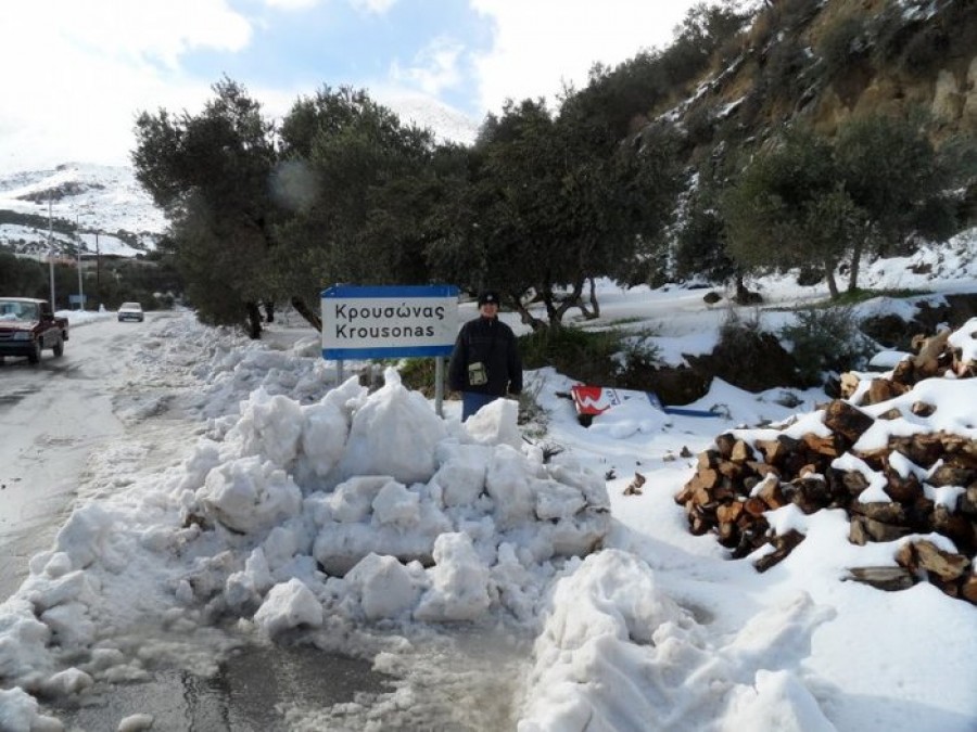 Επέλαση του χιονιά από την Χαλκιδική έως την Κρήτη
