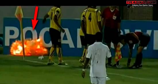 Απίστευτο περιστατικό στο ασιατικό Champions League:Εξερράγη χειροβομβίδα μέσα στο γήπεδο!