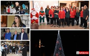 Φραγκάτα: Κάλαντα, τραγούδια, ευχές και φαναράκια στον ουρανό, στο άναμμα του Χριστουγεννιάτικου Δέντρου! (εικόνες/video)