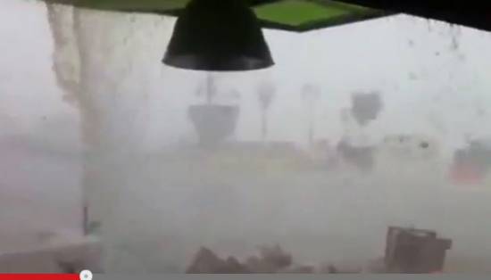 Βίντεο από το μπουρίνι που έπληξε χθες το Ληξούρι