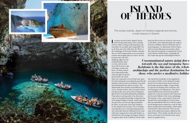 Τα Iόνια Νησιά στο περιοδικό της ιταλικής αεροπορικής εταιρείας «Blue Panorama»