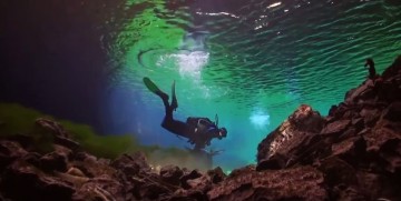 Κατάδυση σε σπήλαια της Κεφαλονιάς (video)