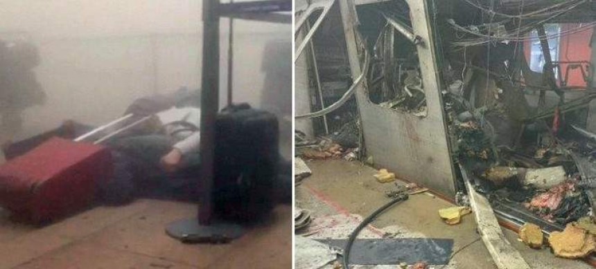 Πώς οι τρομοκράτες έβαψαν στο αίμα τις Βρυξέλλες - Οι επιθέσεις σε αεροδρόμιο και μετρό μέσα από 6 βίντεο