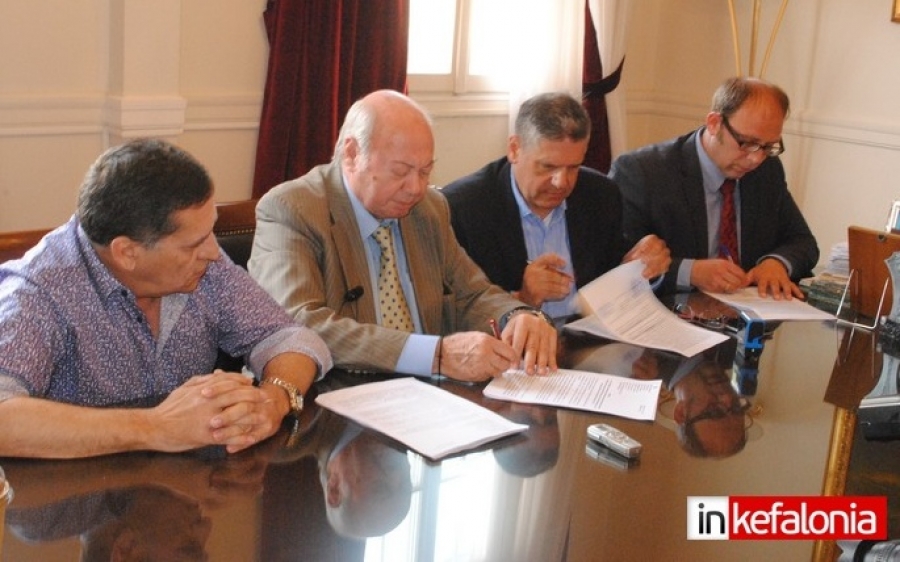 Υπεγράφη η σύμβαση για το νέο εργοστάσιο επεξεργασίας νερού στο Αργοστόλι (εικόνες)