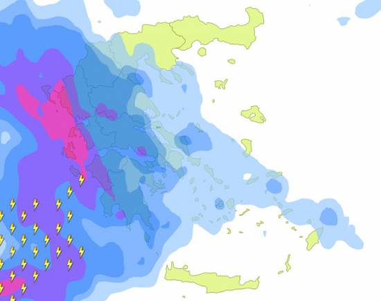 Έντονες βροχές από αύριο σε Κεφαλονιά και Ιθάκη 