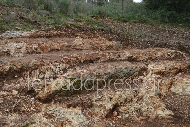 η τομή στις κερκίδες του θεάτρου