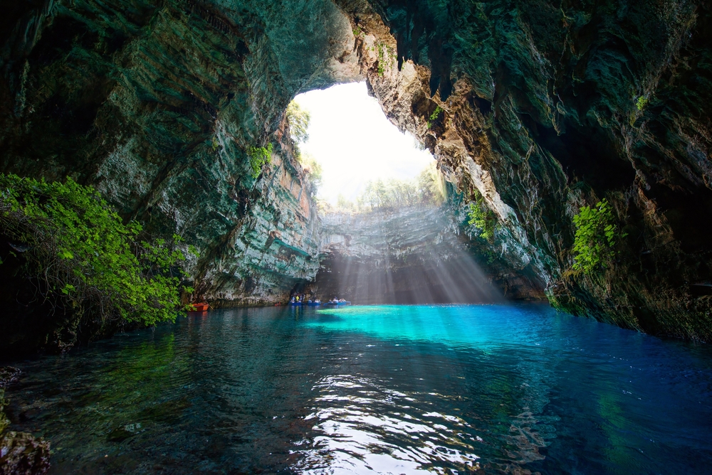 Melissani Cave Kefalonia Greece