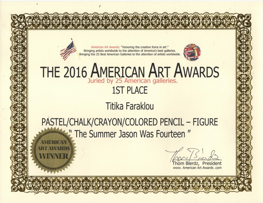 American Art Awards 2016 1st Place
