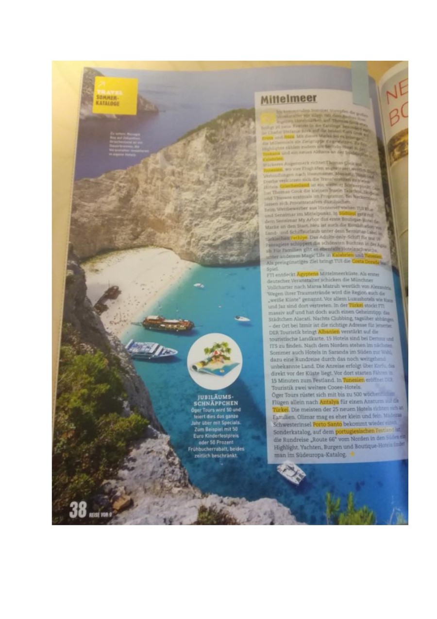 Holiday by Condor Summer 2018 clipping 002
