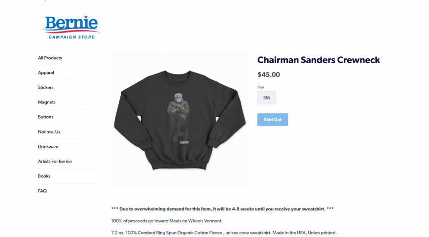 1698329 bernie merchandise