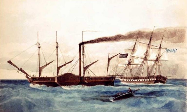 2. Η ατμοκορβέτα Καρτερία 1825 1840
