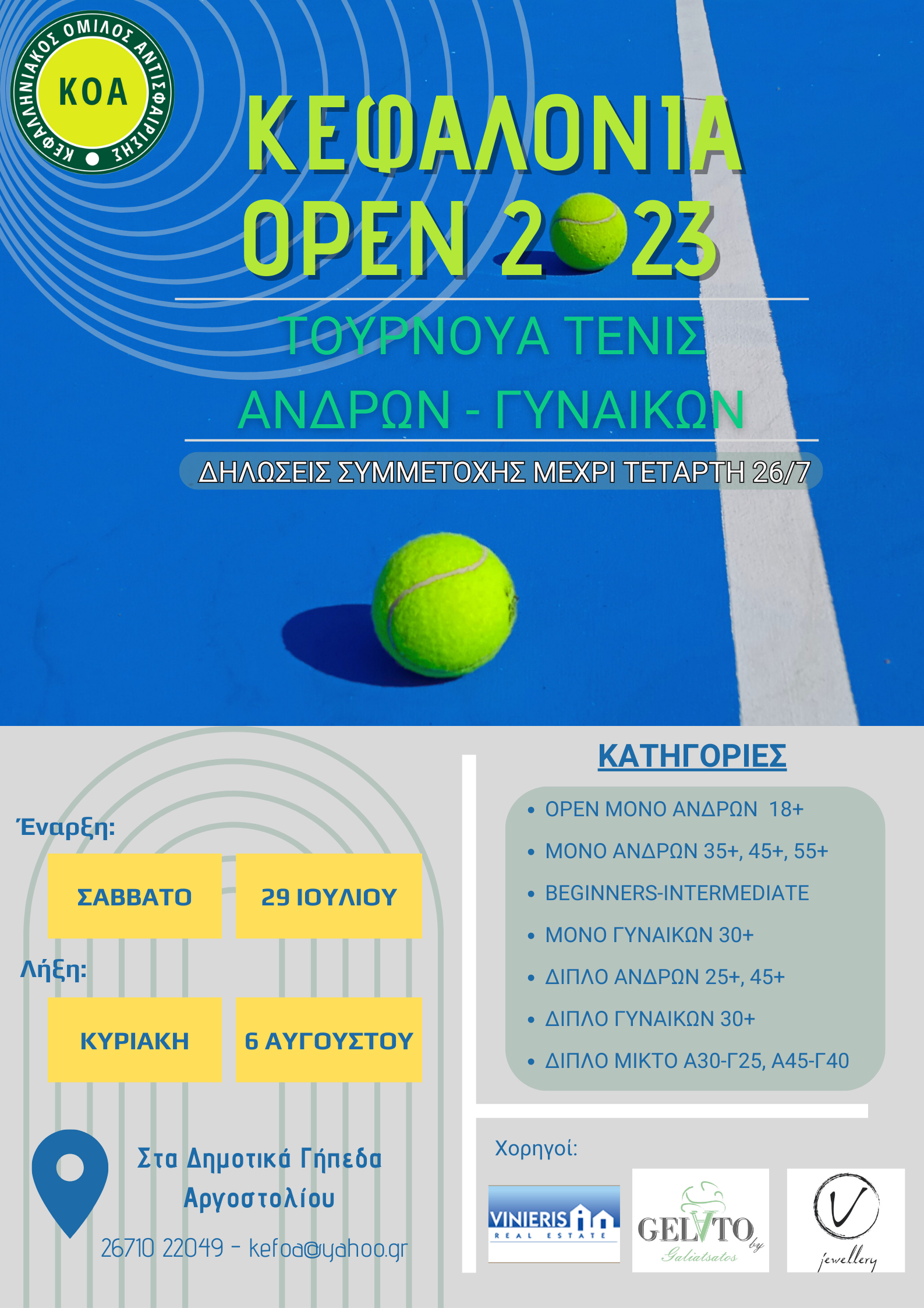 ΚΕΦΑΛΟΝΙΑ OPEN 2023 2