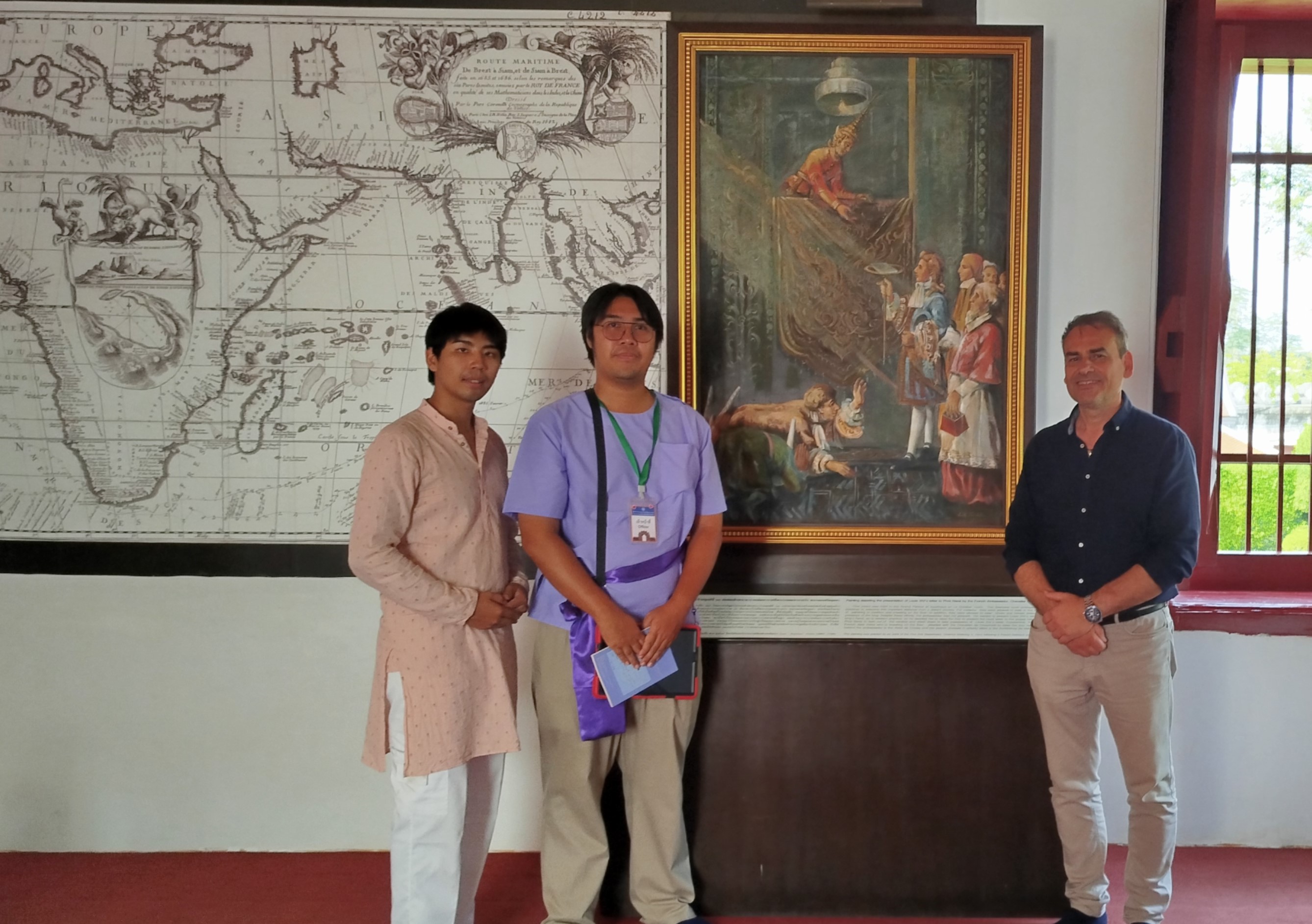Στο μουσείο του Lopburi στον πίνακα απεικονίζεται ο Κωνσταντίνος Γεράκης μαζί με τον βασιλιά Ναράι