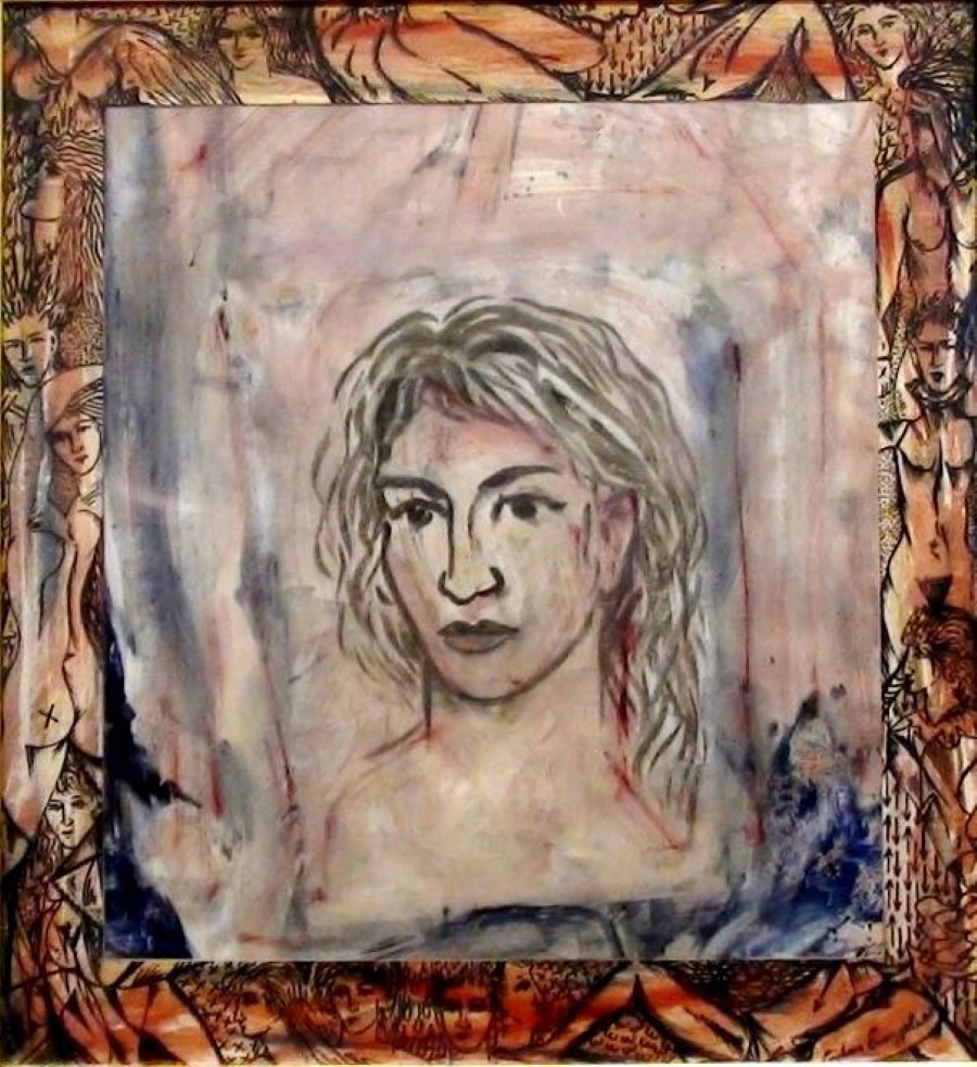 COSTAS EVANGELATOS INSPIRATION mixed media 70x80cm