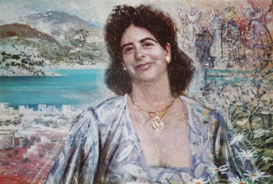 ΡΟΔΟΠΗ X. ΕΥΑΓΓΕΛΑΤΟΥ ΤΟΥ ΠΕΤΡΟΥ ΖΟΥΜΠΟΥΛΑΚΗ 80Χ60 ΑΚΡΥΛΙΚΟ ΣΕ ΚΑΜΒΑ