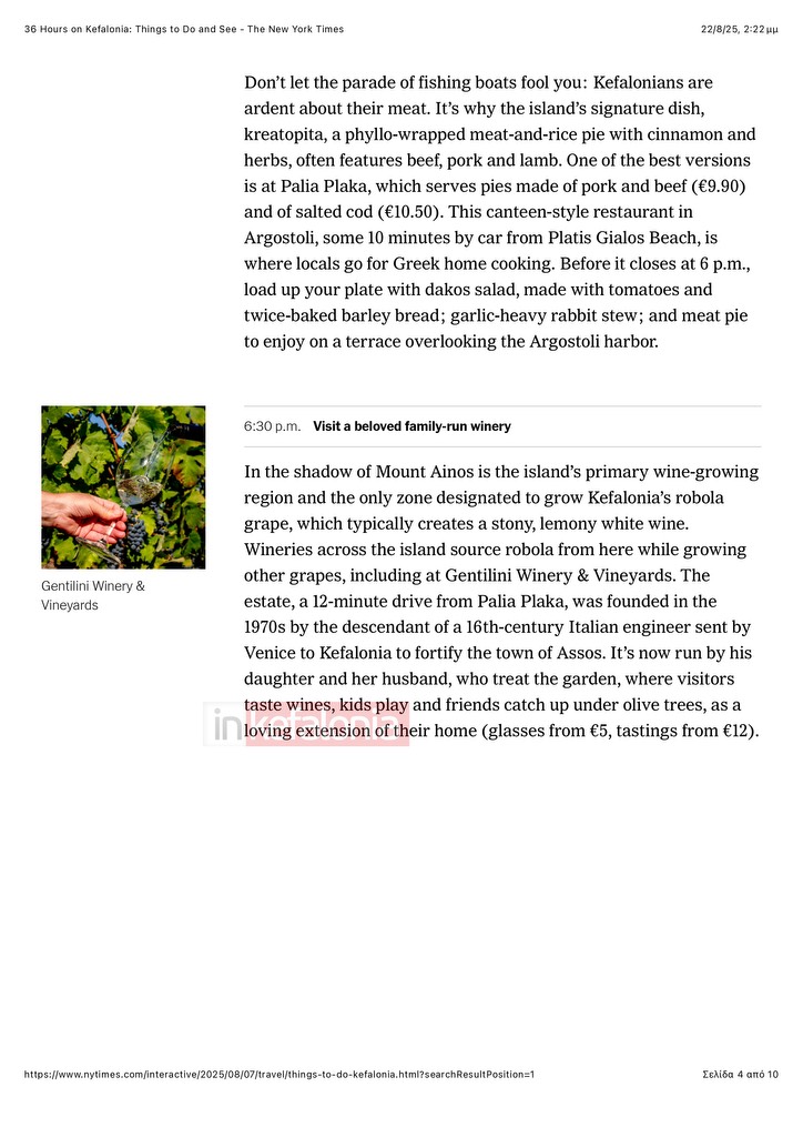 36 Hours on Kefalonia Things to Do and See The New York Times page 0004