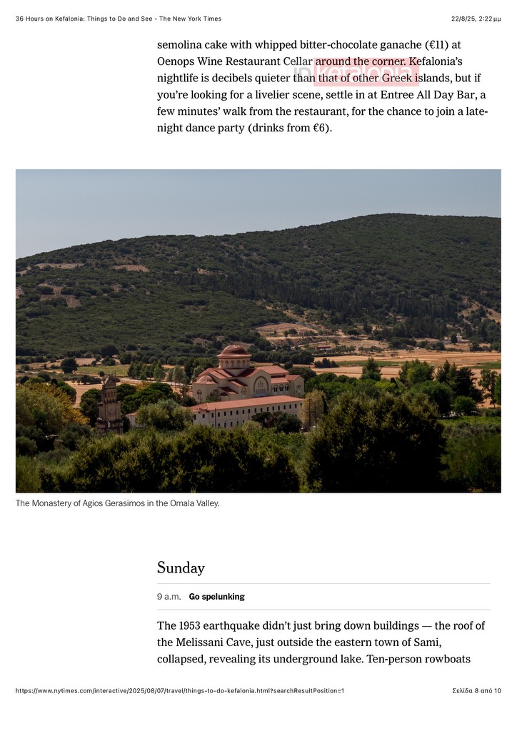 36 Hours on Kefalonia Things to Do and See The New York Times page 0008