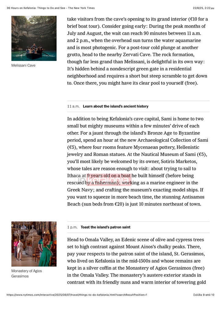 36 Hours on Kefalonia Things to Do and See The New York Times page 0009