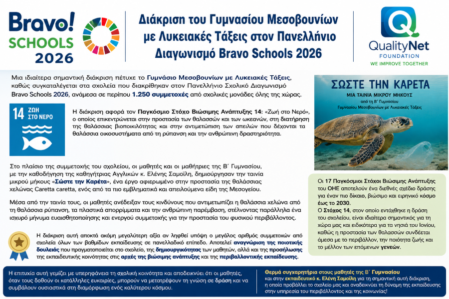 BRAVO SCHOOLS 2026