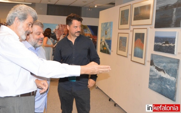 Πλήθος κόσμου στα εγκαίνια της Έκθεσης Ζωγραφικής «ΚΑΡΑΒΙΑ» στον Κέφαλο (εικόνες)