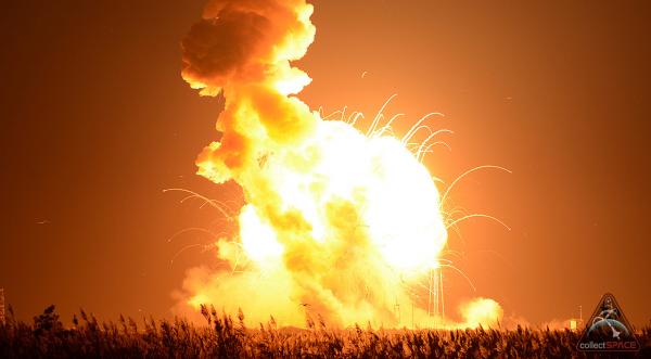 Ασφαλής ο Διαστημικός Σταθμός μετά τη θεαματική απώλεια του πυραύλου Antares