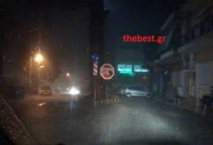 Δύο οδηγοί κινδύνευσαν στην Πάτρα από την κακοκαιρία