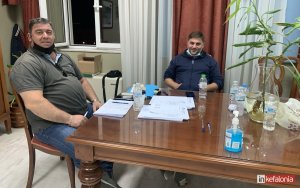 O Σπύρος Λουκάκης (αριστερά) ήρθε πρώτος σε σταυρούς