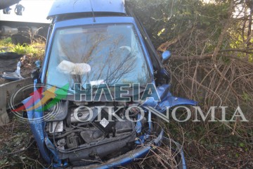 Θανατηφόρο τροχαίο στον Πύργο - ΙΧ έπεσε σε χαντάκι