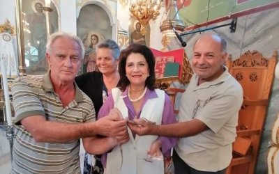 Ρόδη Κράτσα - Τσαγκαροπούλου: "Βρέθηκα στις εκκλησίες της Παναγίας στα Αργινια και στο Μαρκοπουλο"
